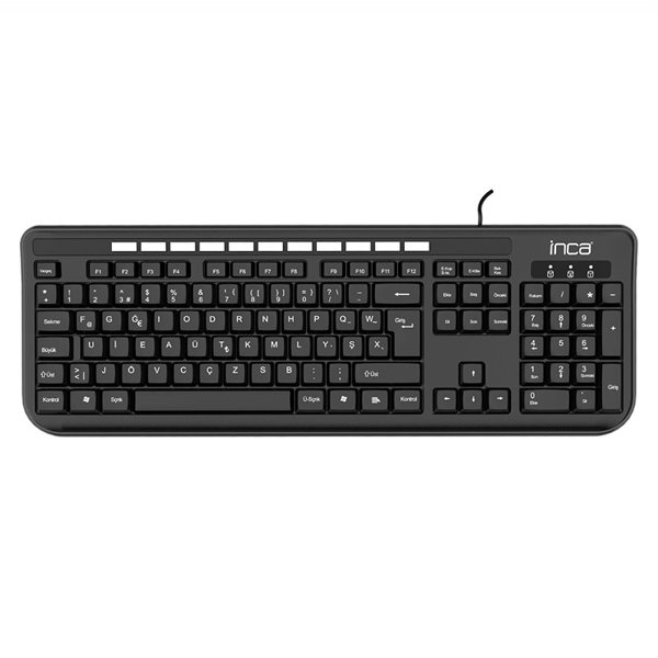 49061-1.jpg Inca IK-274FU Soft Touch Kablolu F Klavye - Siyah - Görsel 1