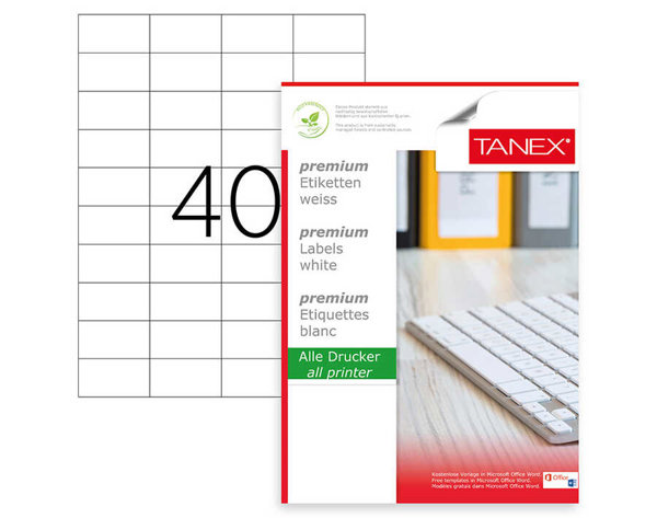 tanex-lazer-etiket-tw-2040-525x297-100-ad-107588-71-K-328.jpg Tanex TW-2040 Lazer Etiket 52,5 x 29,7 mm - Görsel 1